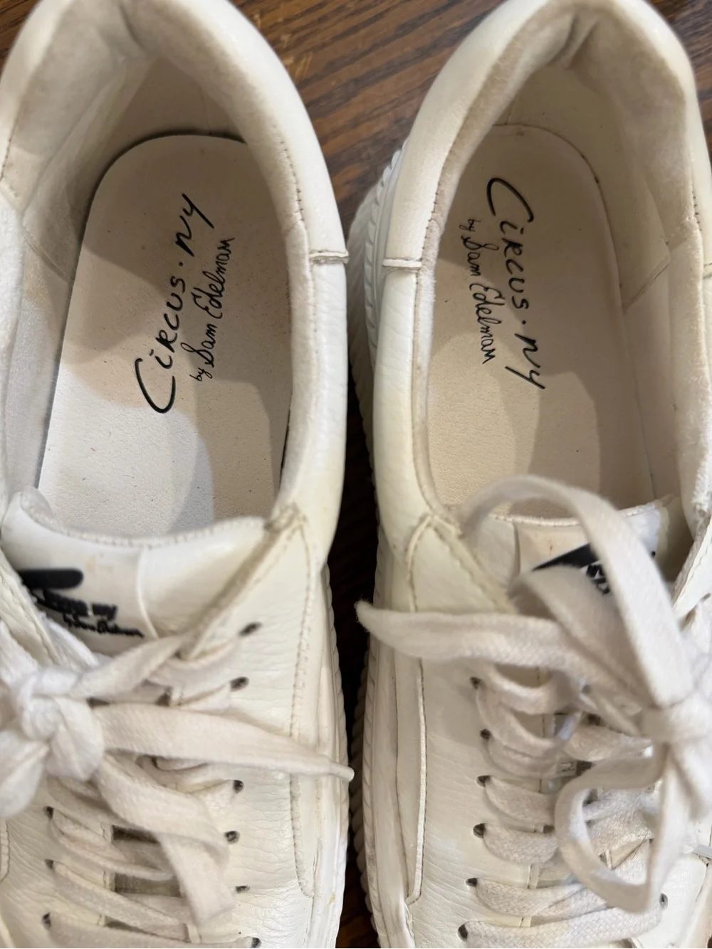 Circus NY by Sam Edelman Tatum White Platform Sneakers size 8